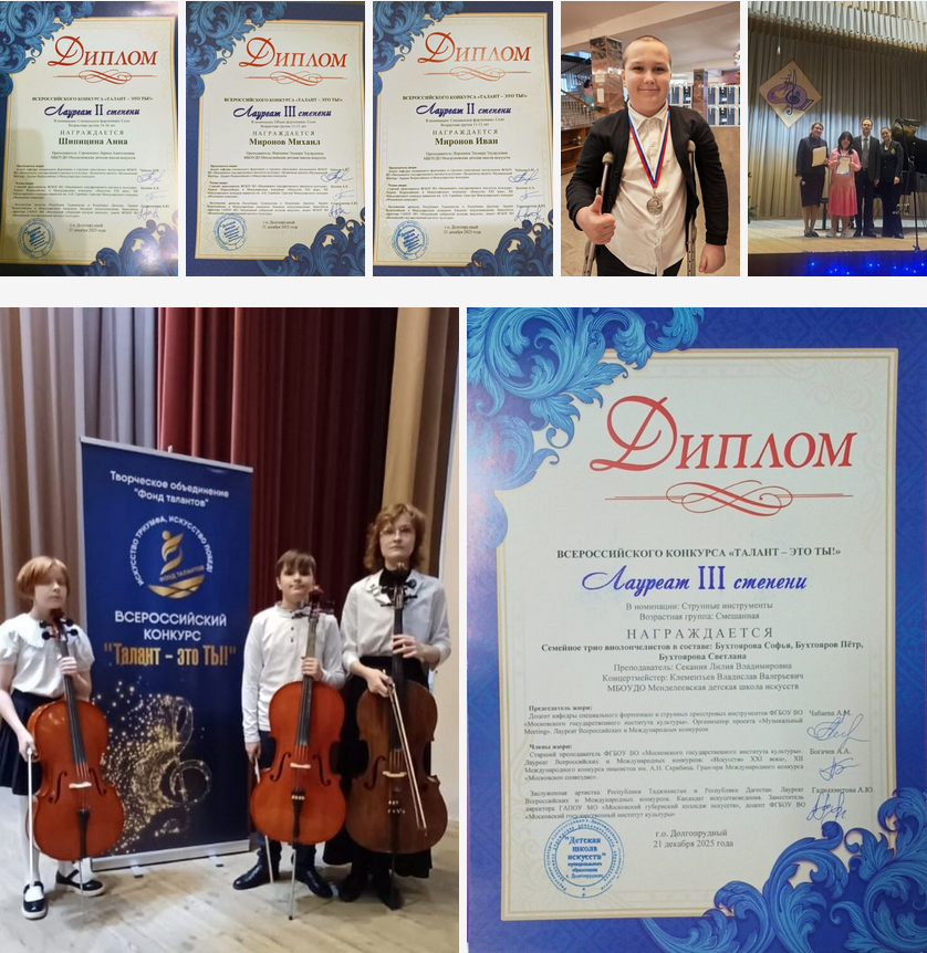 Подробнее о статье Поздравляем лауреатов всероссийского конкурса «Талант — это ты!»